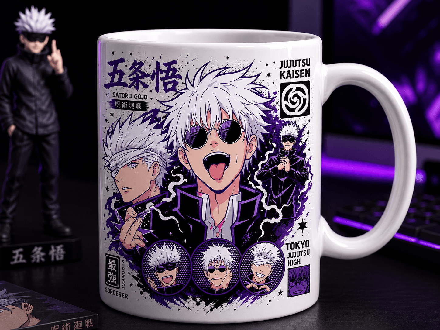 Mug Anime Satoru Gojo – Jujutsu Kaisen Édition Premium
