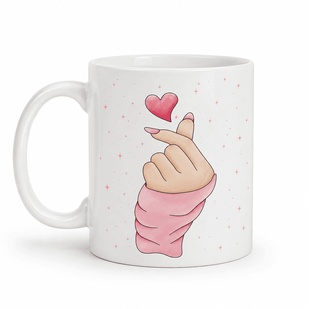 Finger Heart Mug